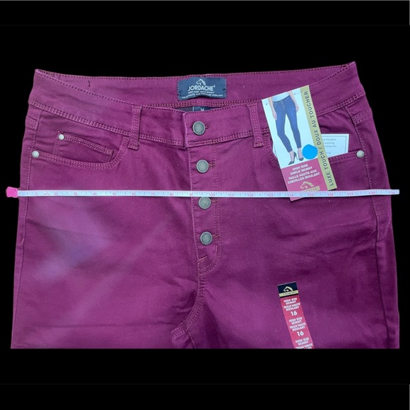 Jordache Button Front Skinny Jeggings - Picture 15 of 16